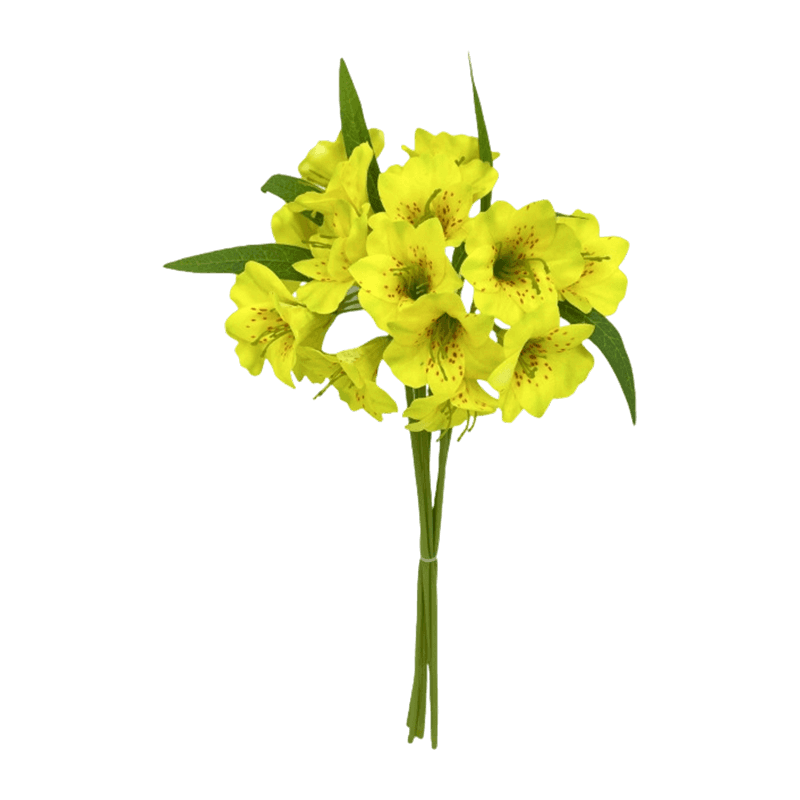 Silk Blush Spotted Peruvian Lily Hand-Tied Posy Bundle
