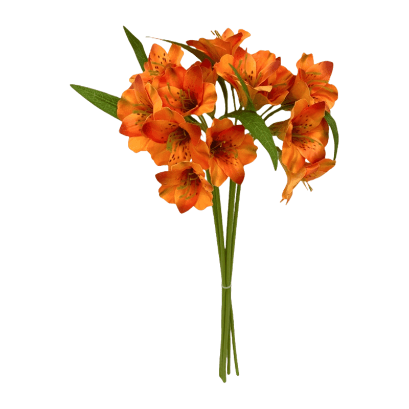 Silk Blush Spotted Peruvian Lily Hand-Tied Posy Bundle
