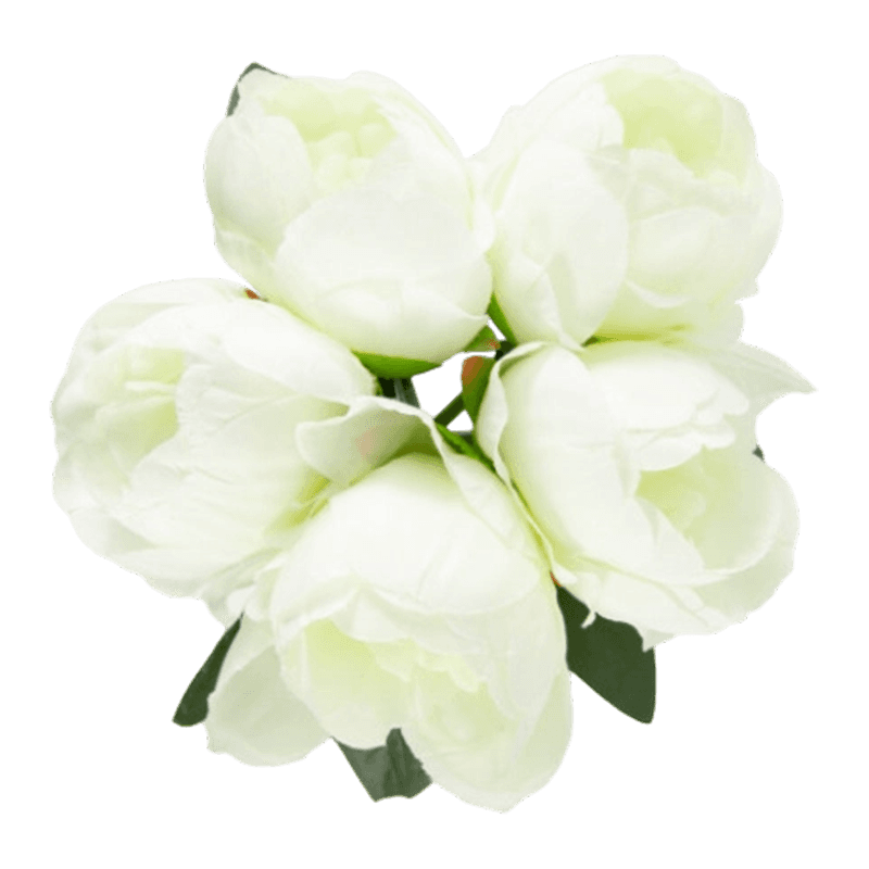 Artificial Peony Flowers With 5 Heads