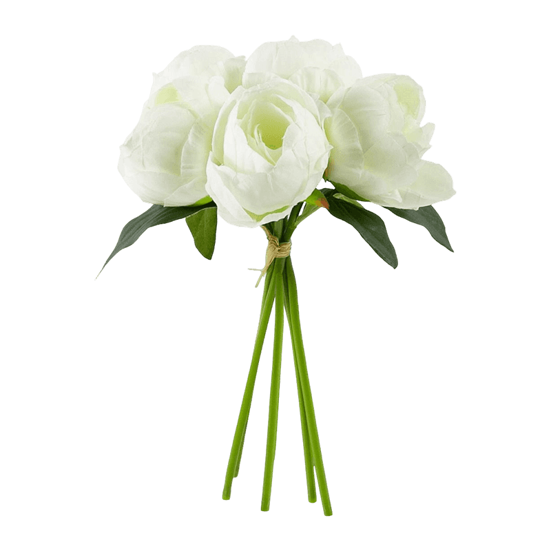 Artificial Peony Flowers With 5 Heads
