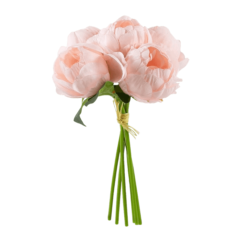 Artificial Peony Flowers With 5 Heads