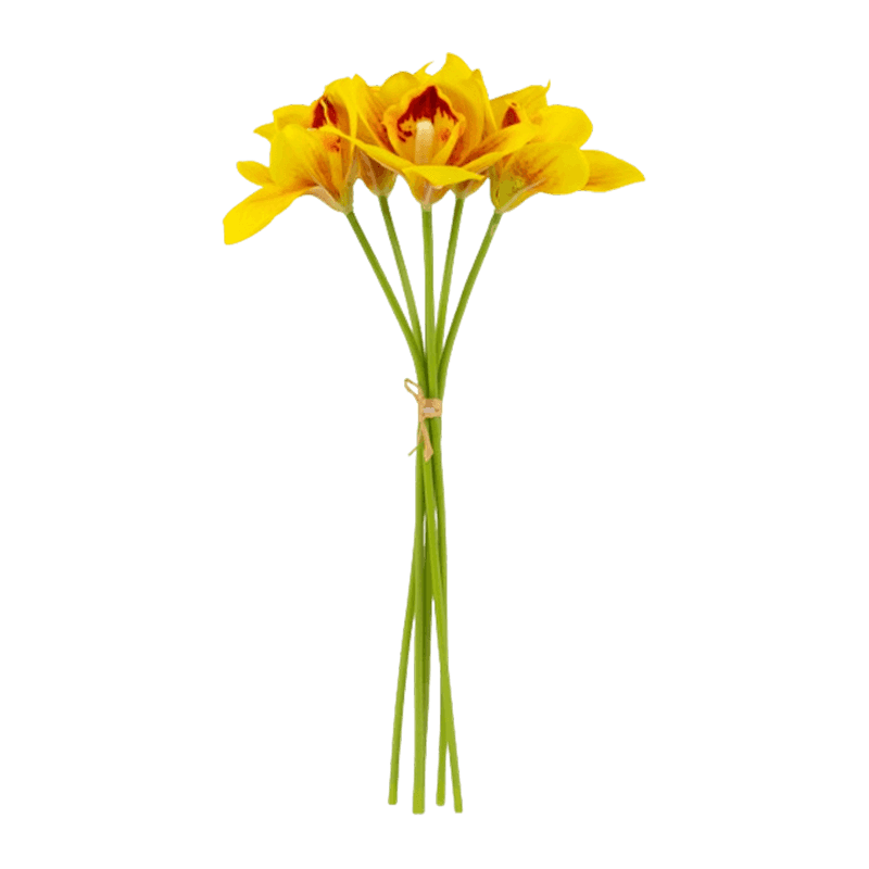 Silk Cymbidium Hand-Tied Posy Bundle