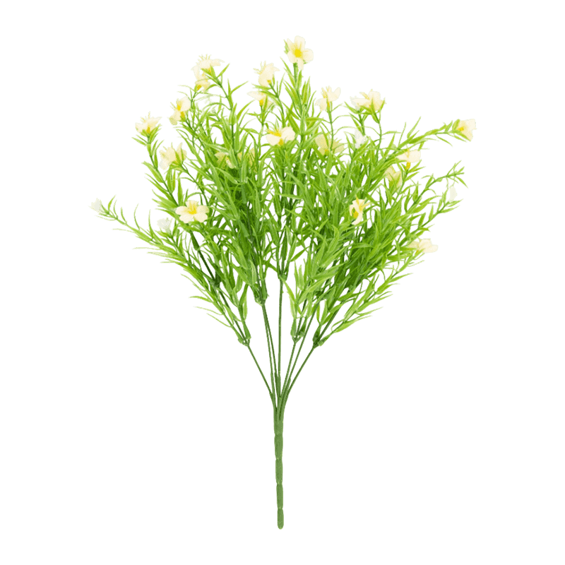 Artificial Thin Leaf Small Flower Pick Bouquet