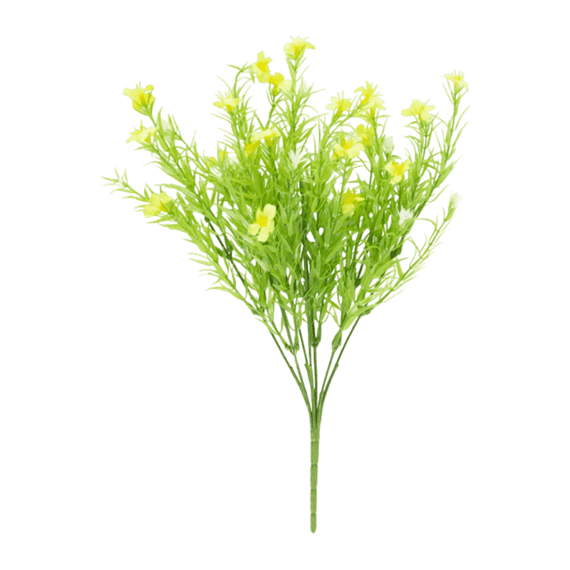Artificial Thin Leaf Small Flower Pick Bouquet