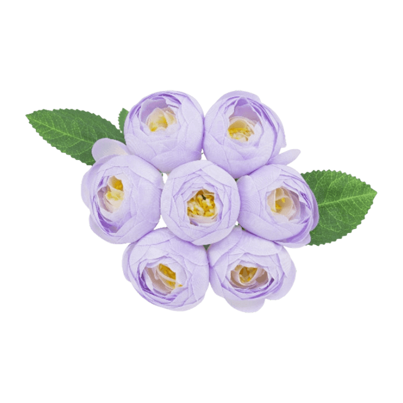Artificial Rose Bush With 7 Flowers
