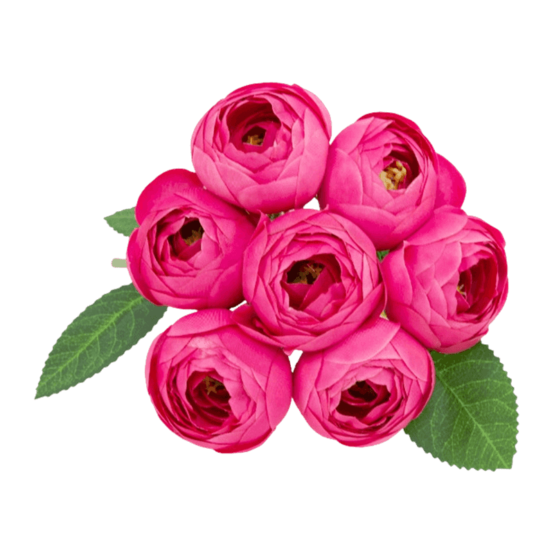 Artificial Rose Bush With 7 Flowers