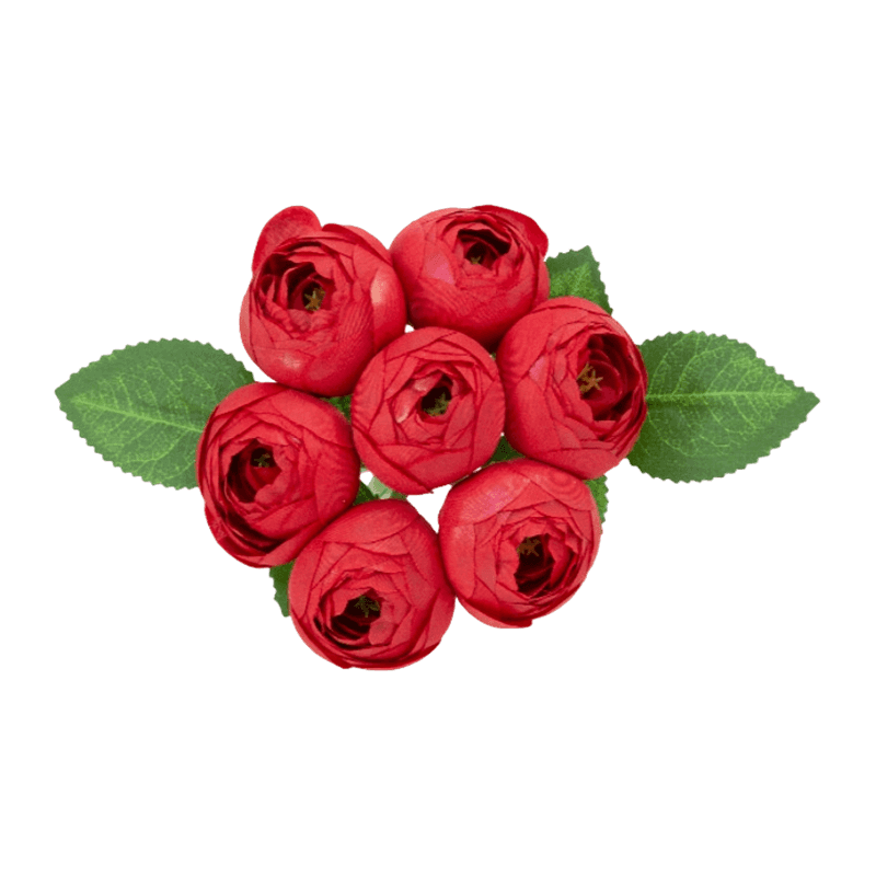 Artificial Rose Bush With 7 Flowers