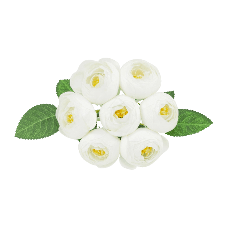 Artificial Rose Bush With 7 Flowers