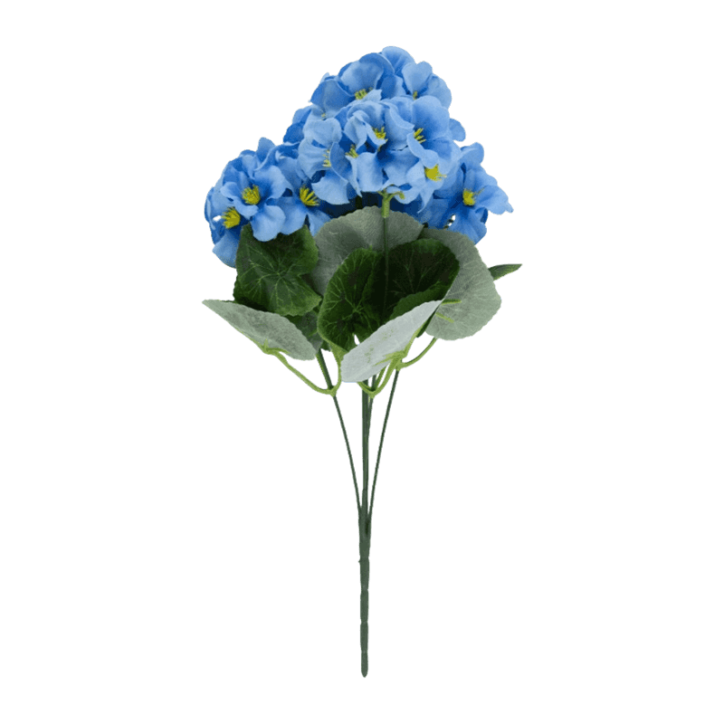 3 Forks Artificial Blue Begonia Bush