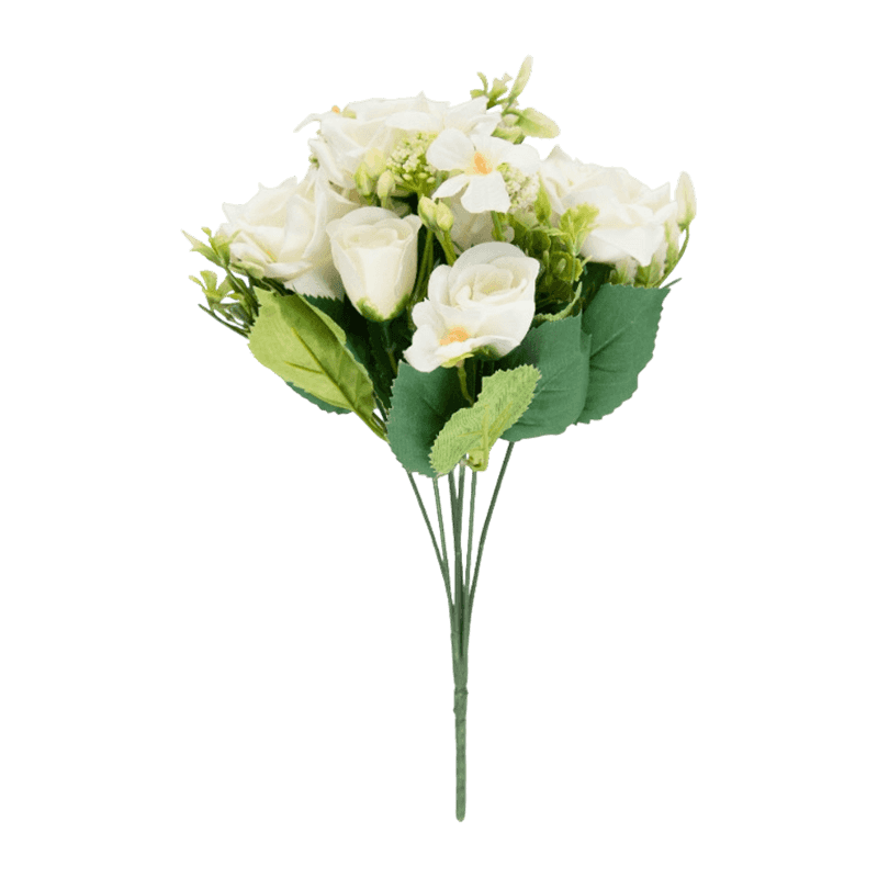Mixed Artificial Flower Pick Bouquet With Rose