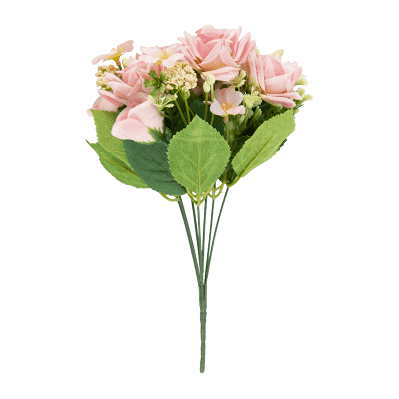 Mixed Artificial Flower Pick Bouquet With Rose