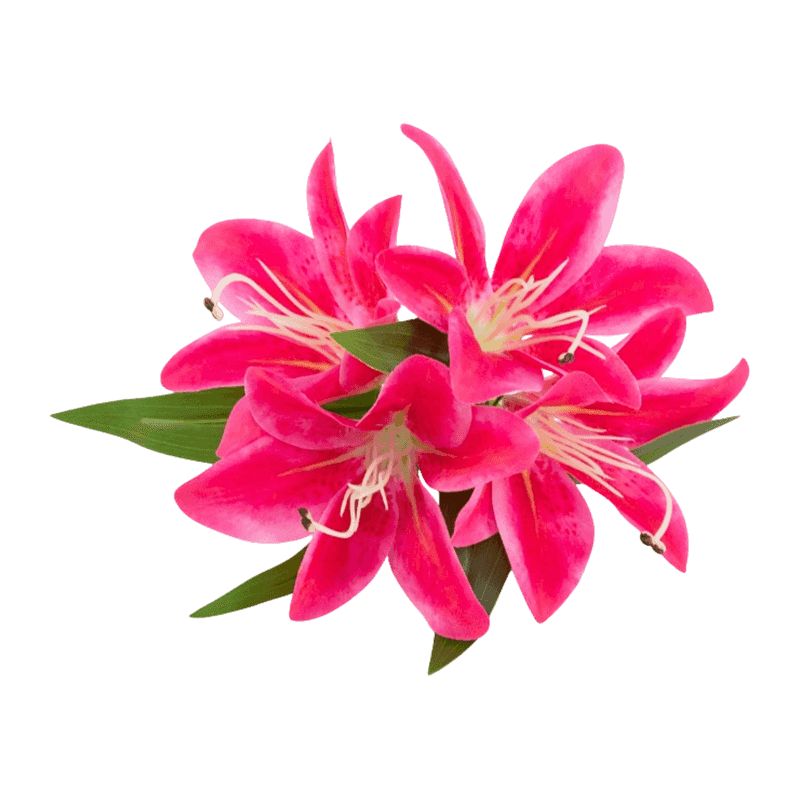 Artificial Lily Flower Bush