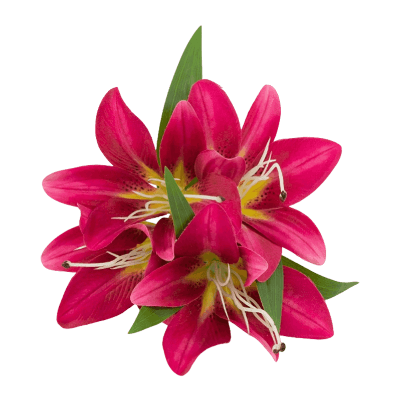 Artificial Lily Flower Bush
