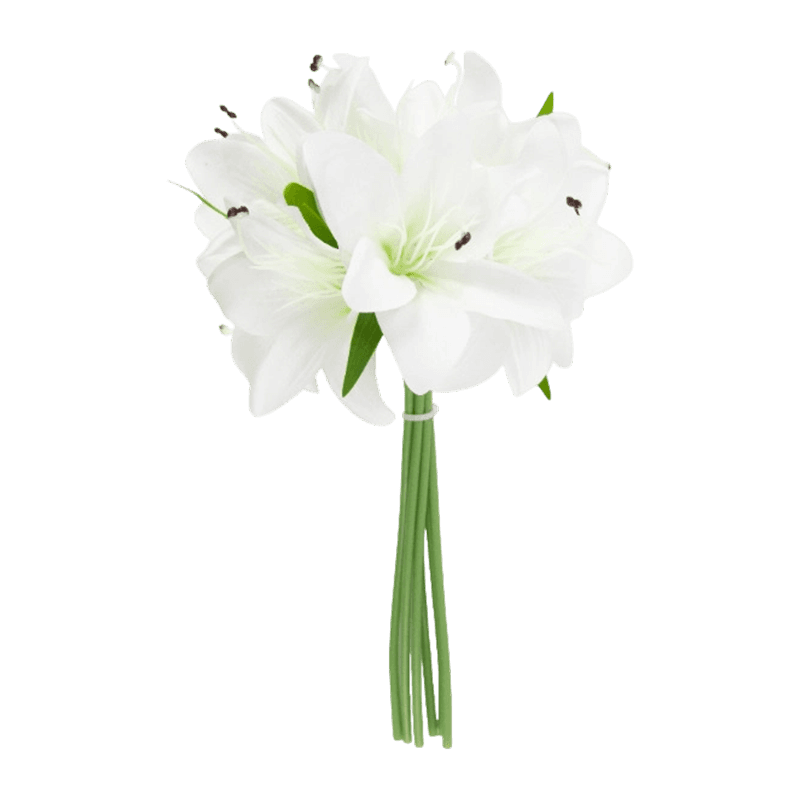 6 Heads Artificial Lily Pick Bouquet