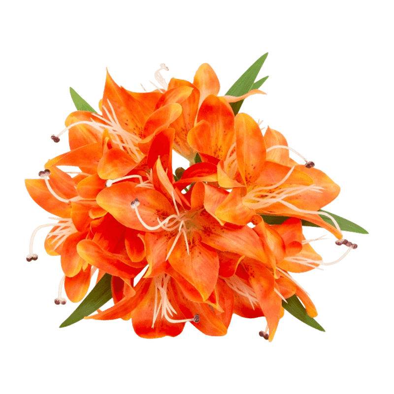 6 Heads Artificial Lily Pick Bouquet