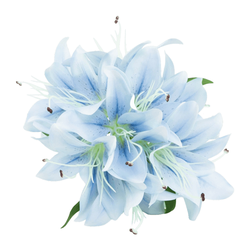 6 Heads Artificial Lily Pick Bouquet