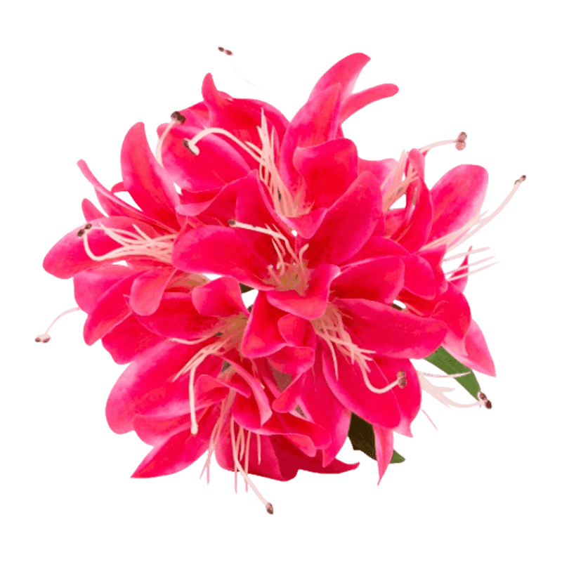 6 Heads Artificial Lily Pick Bouquet