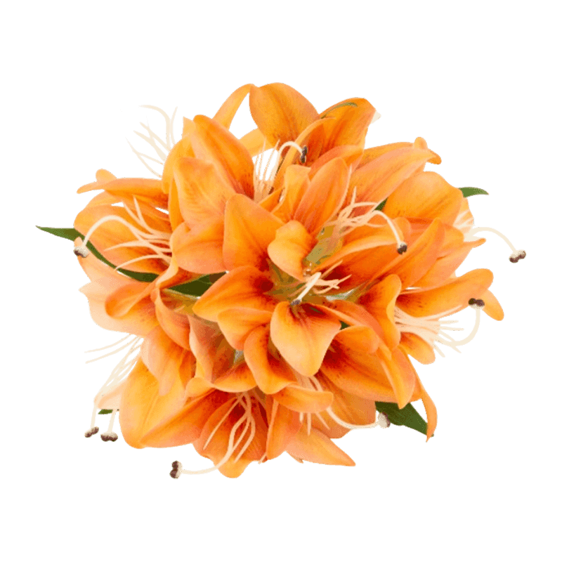 6 Heads Artificial Lily Pick Bouquet