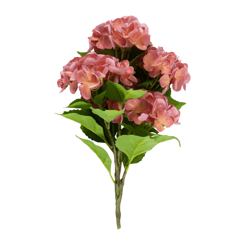 Real Touch 5 Heads Artificial Hydrangea Pick Bouquet