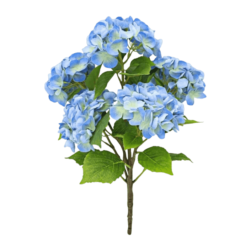 Real Touch 5 Heads Artificial Hydrangea Pick Bouquet