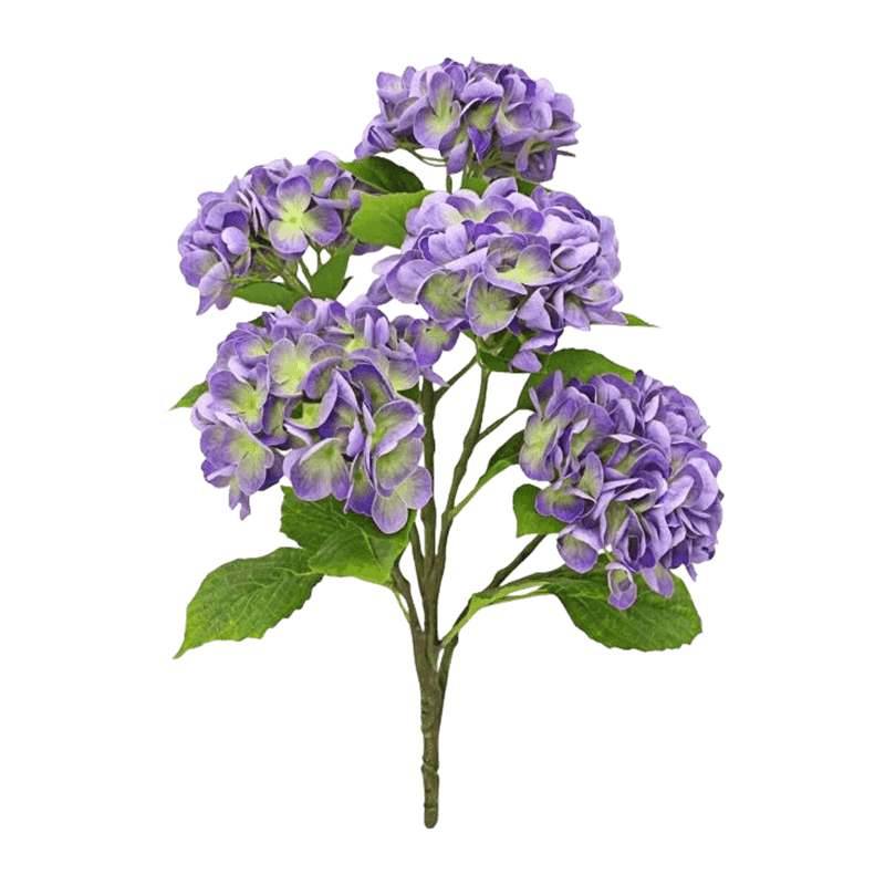 Real Touch 5 Heads Artificial Hydrangea Pick Bouquet