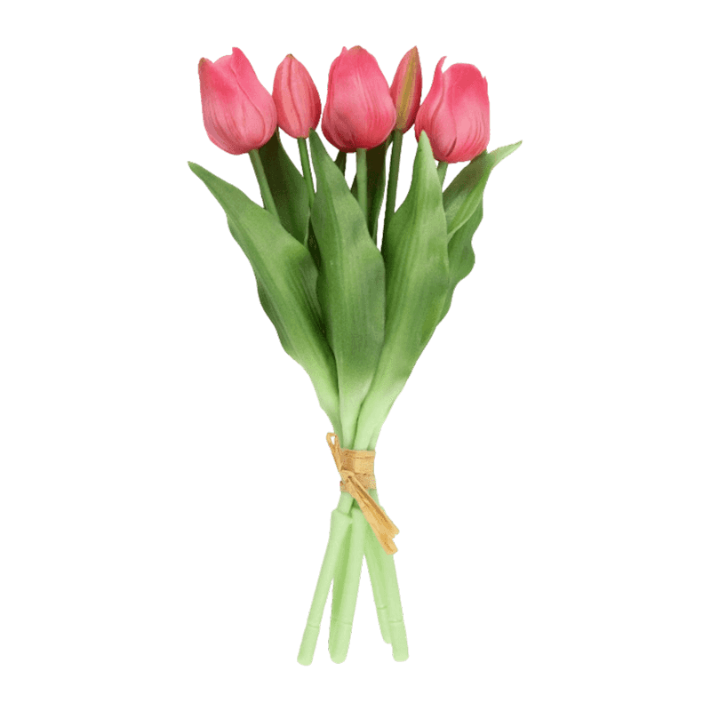 5 Heads Artificial Tulip Bouquet