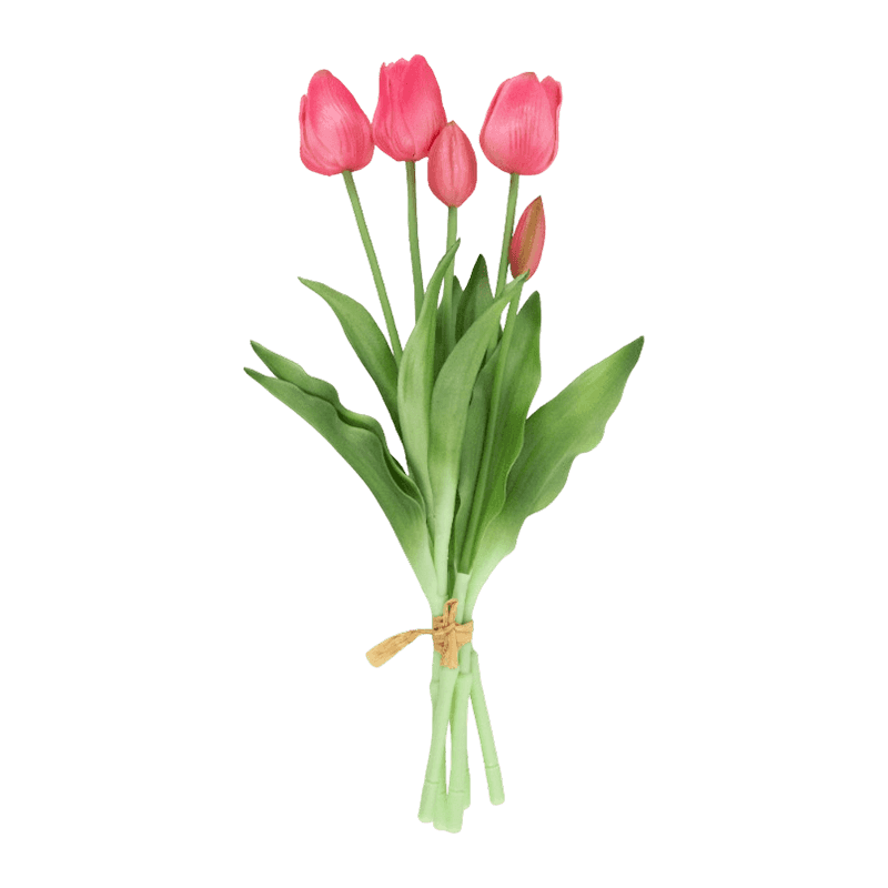 5 Heads Artificial Tulip Bouquet