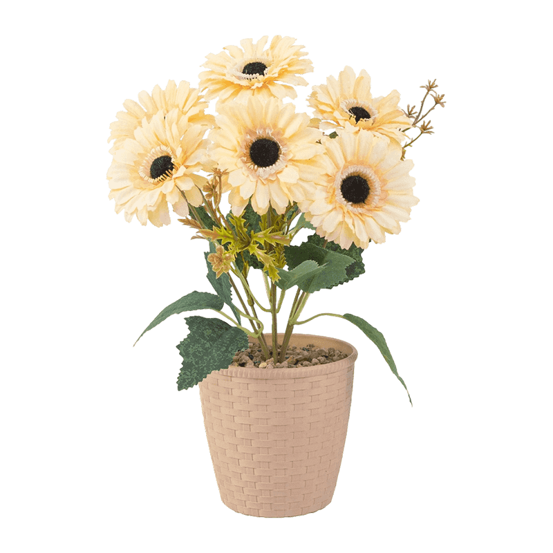 Artificial Flower Gerbera In Pot