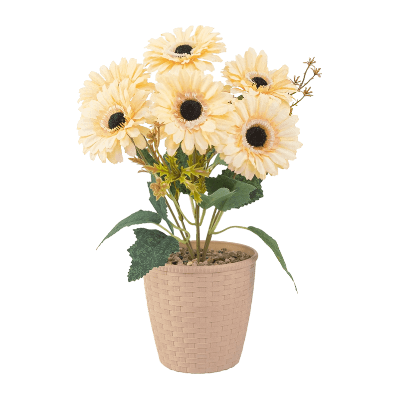Artificial Flower Gerbera In Pot