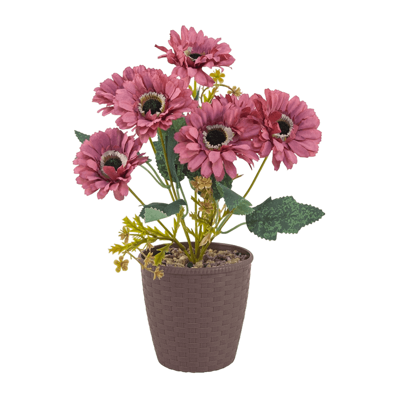 Artificial Flower Gerbera In Pot