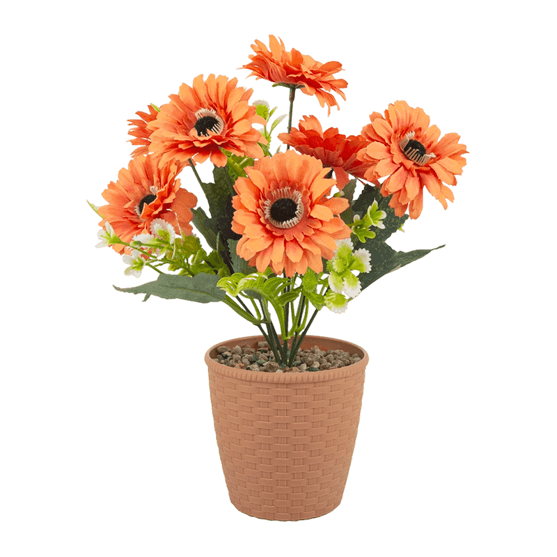 Artificial Flower Gerbera In Pot