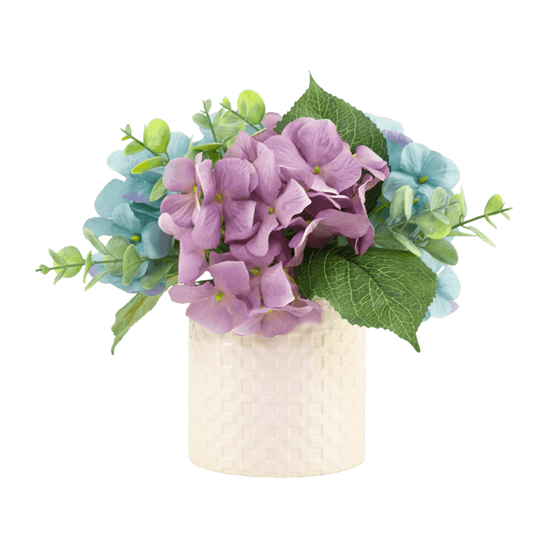 Artificial Hydrangea In Ceramic Pot Artificial Hydrangea In Ceramic Pot
