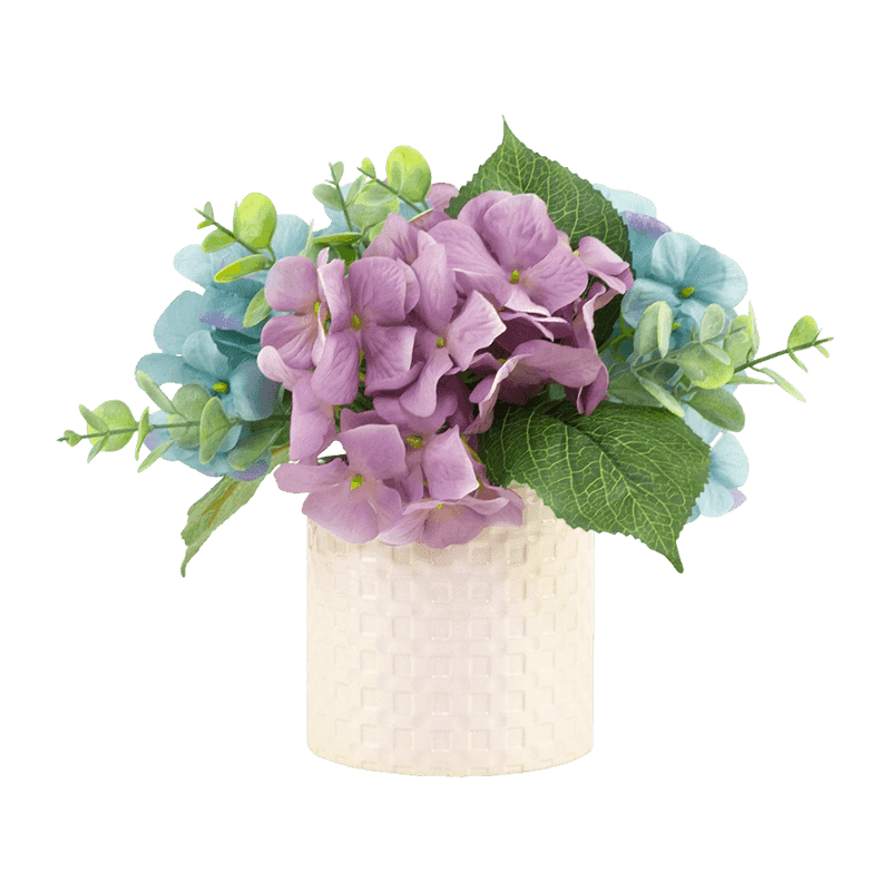 Artificial Hydrangea In Ceramic Pot