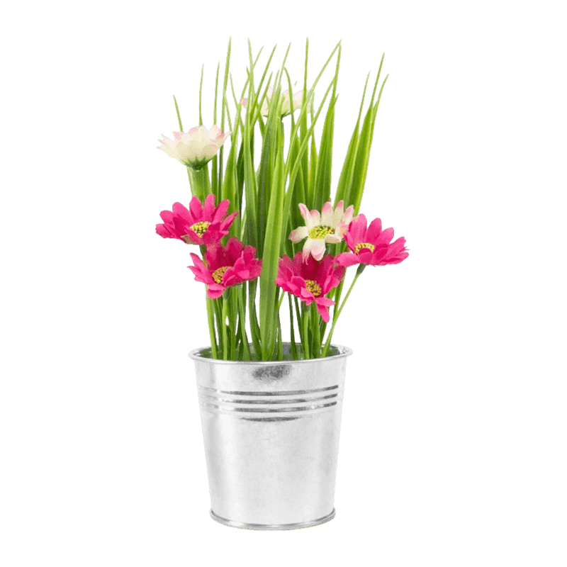 Artificial Potted Daisy Flower In Pot