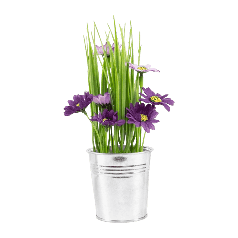 Artificial Potted Daisy Flower In Pot