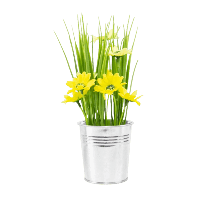 Artificial Potted Daisy Flower In Pot