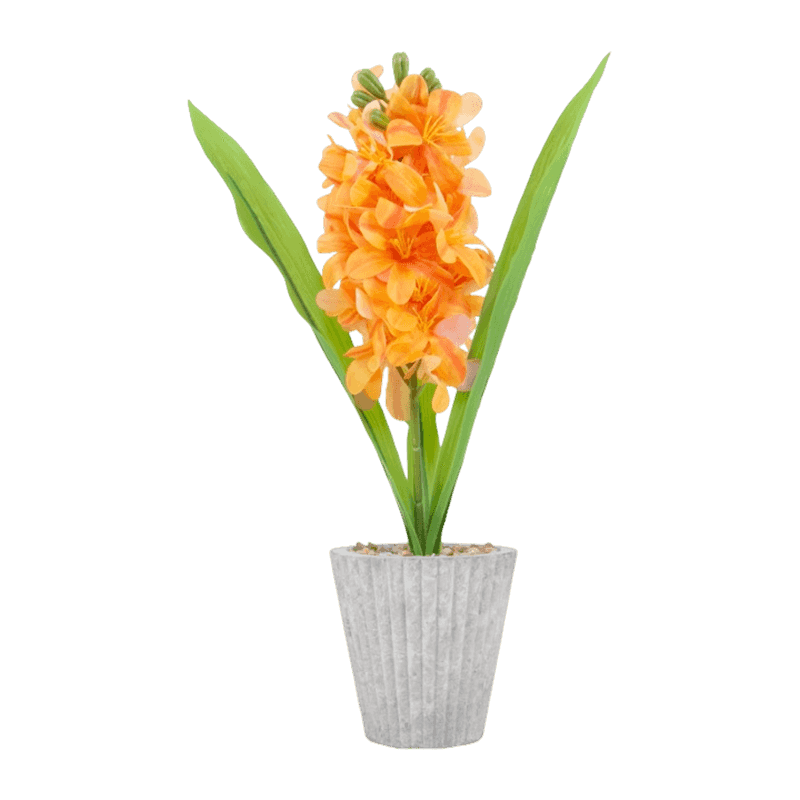 14"Artificial Hyacinth Flowers In Paper Pot 14"Artificial Hyacinth Flowers In Paper Pot