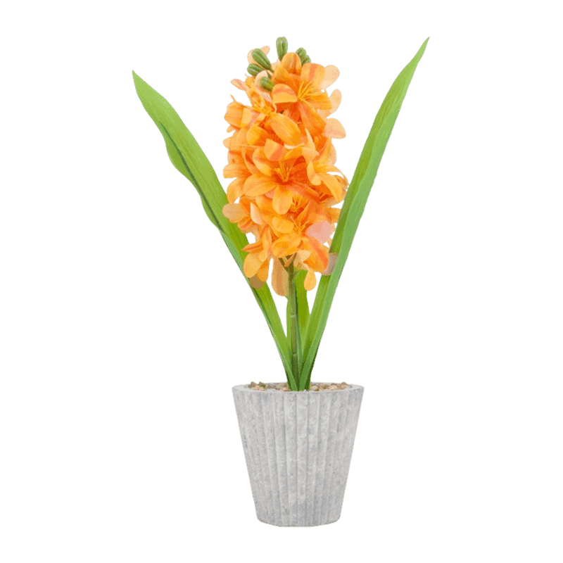 14"Artificial Hyacinth Flowers In Paper Pot