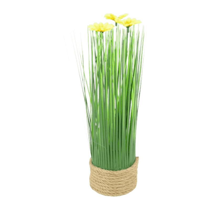 11"Artificial Plant With Fibre Pot 11"Artificial Plant With Fibre Pot