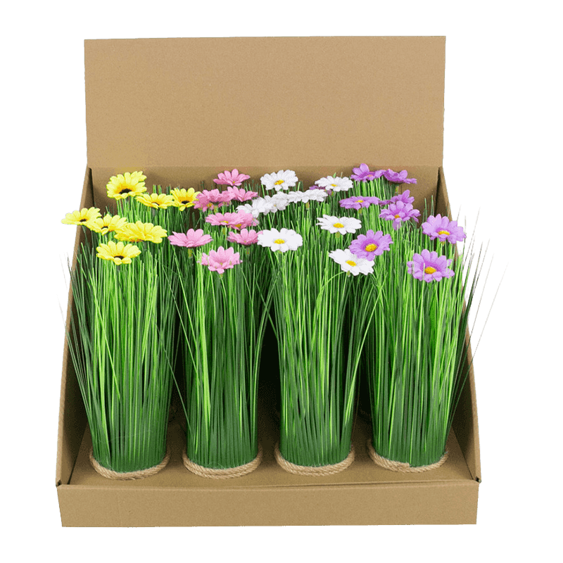 11"Artificial Plant With Fibre Pot 11"Artificial Plant With Fibre Pot