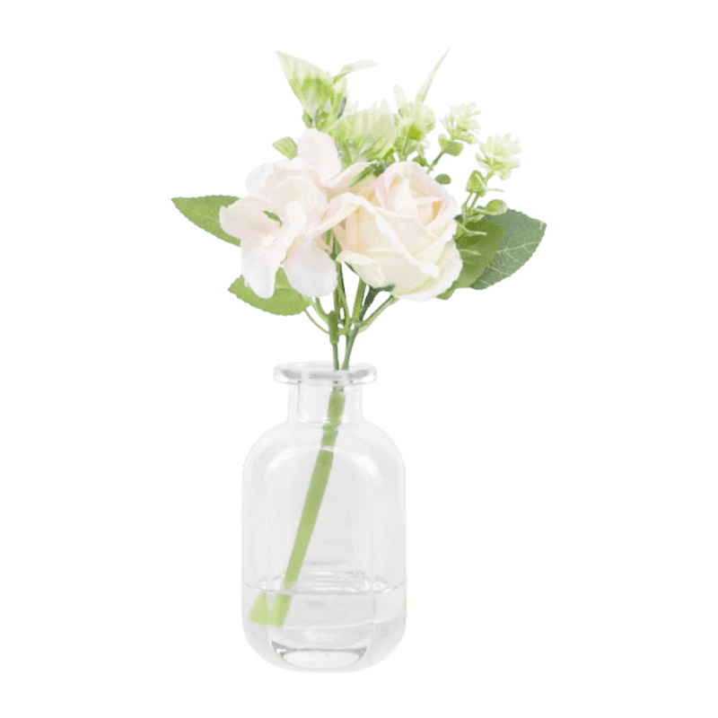 Artificial Flower With Glass Pot Artificial Flower With Glass Pot