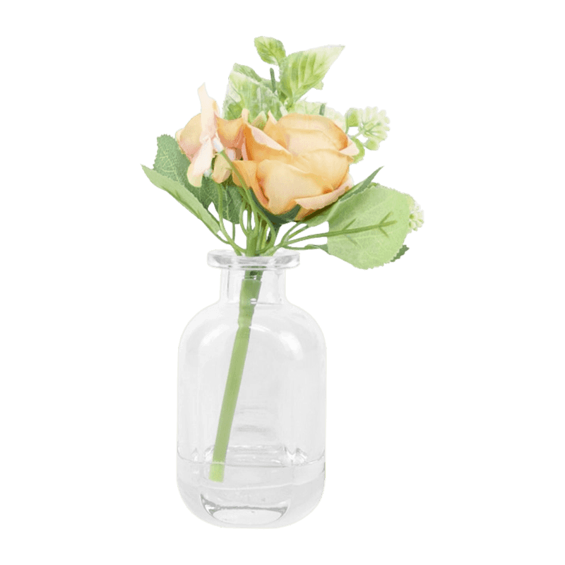 Artificial Flower With Glass Pot Artificial Flower With Glass Pot