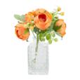 7"Artificial Rose In Glass Pot With Glue 7"Artificial Rose In Glass Pot With Glue