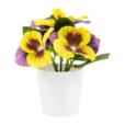 Set of 3 Artificial Poppy Flowers In PP Pot Set of 3 Artificial Poppy Flowers In PP Pot