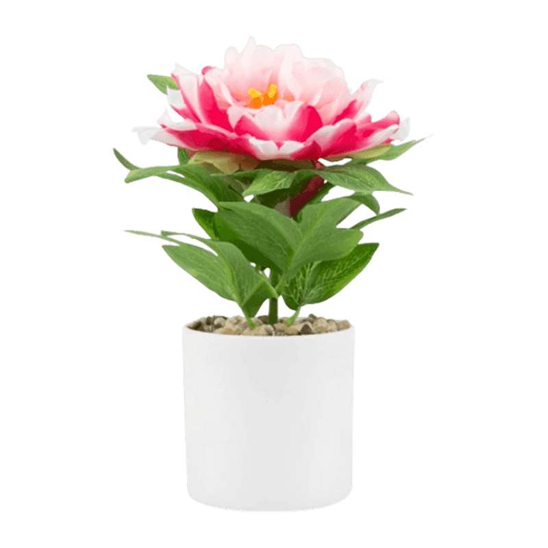 7.8"Artificial Peony In PP Pot