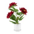 14.6"Artficial Peony With 3 Flowers In PP Pot 14.6"Artficial Peony With 3 Flowers In PP Pot