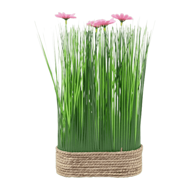 11.8"Artificial Daisy In Rattan