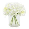 9.45"Artificial Hydrangea In Glass with Glue 9.45"Artificial Hydrangea In Glass with Glue