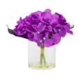 9.45"Artificial Hydrangea In Glass with Glue 9.45"Artificial Hydrangea In Glass with Glue
