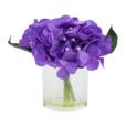 9.45"Artificial Hydrangea In Glass with Glue 9.45"Artificial Hydrangea In Glass with Glue